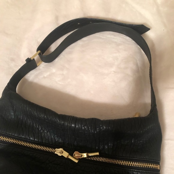 Elizabeth James Hobo Black Leather Bag - Picture 3 of 3